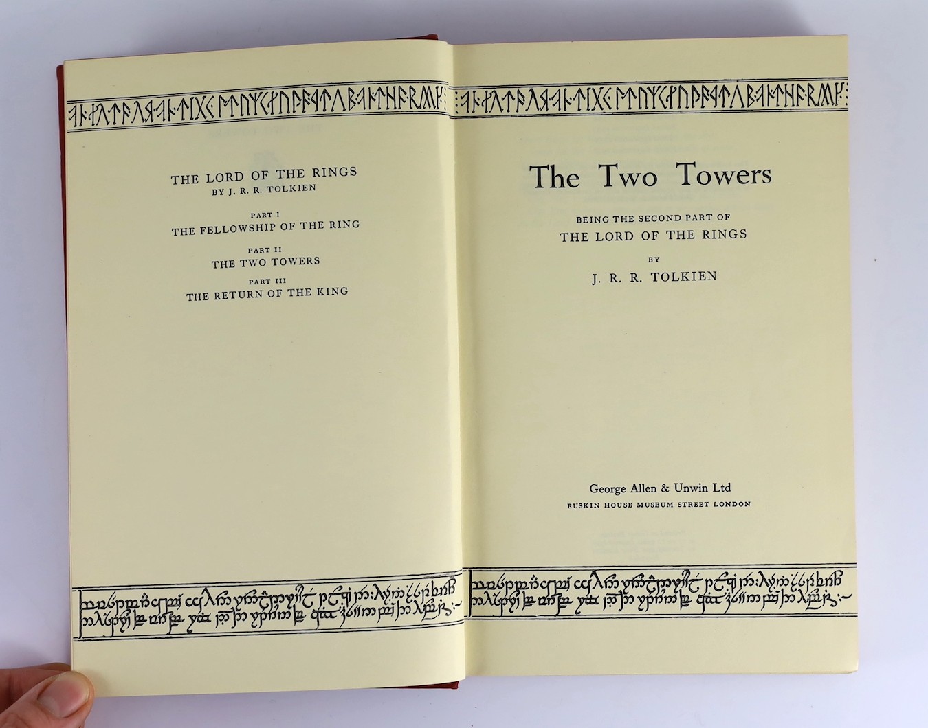 Tolkien, J.R.R - The Lord of the Rings, 3 vols, 1st editions